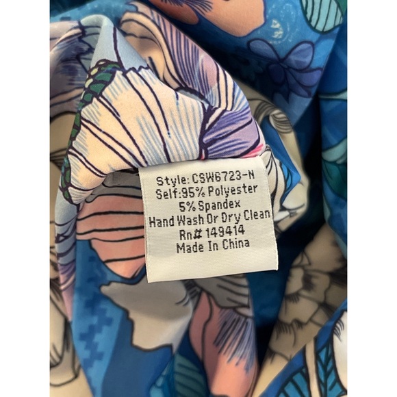 Johnny Was Floral Blue Dove Bag NWT - Picture 8 of 11